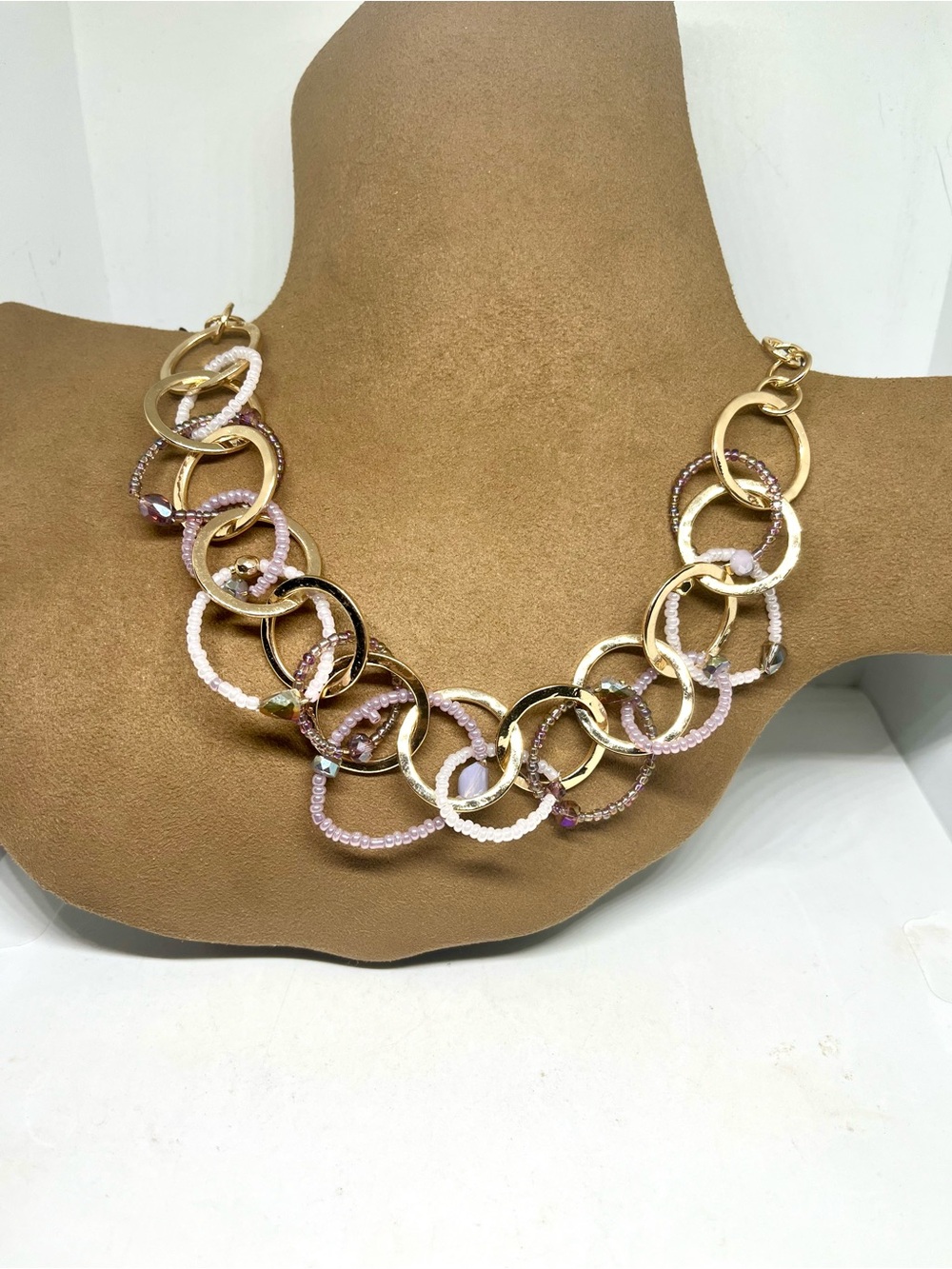 Style & Co Mixed Bead Link Necklace NWT